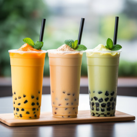 Bubble milk tea delightの素材