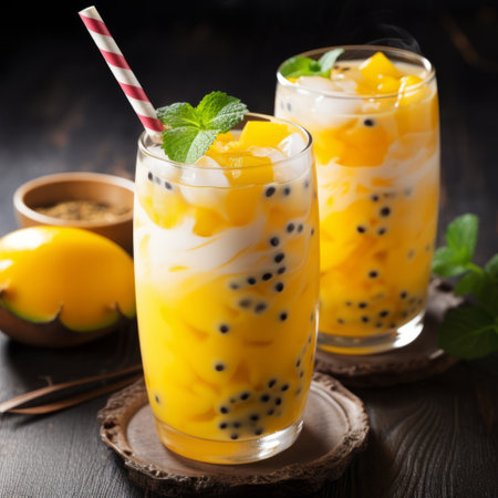 Refreshing fruit smoothieの素材