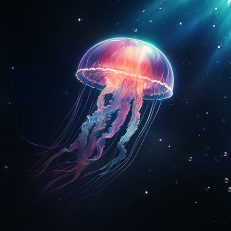 Jellyfish underwater worldの素材