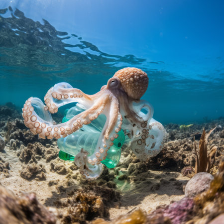 Octopus Underwater: Plastic Pollutionの素材