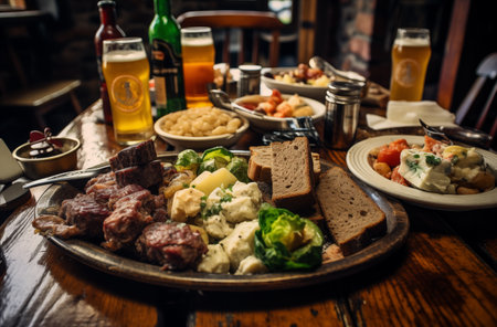 Hearty Irish family feastの素材