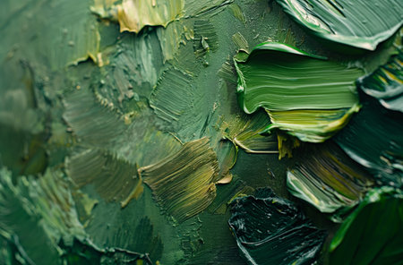 Green oil paint texture