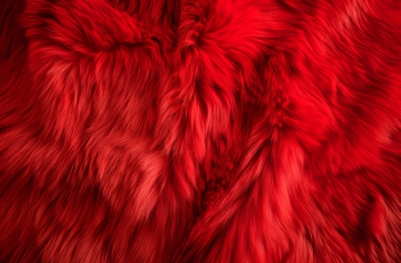 Textured red fur backgroundの素材