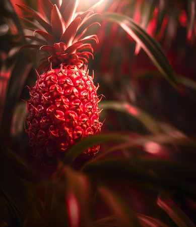 Rubyglow pineapple in sunlightの素材