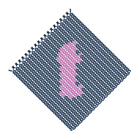 ABC knitted English alphabet color vector letters graphic background and iconのイラスト素材