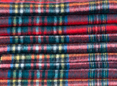 A pile of scarvesの写真素材