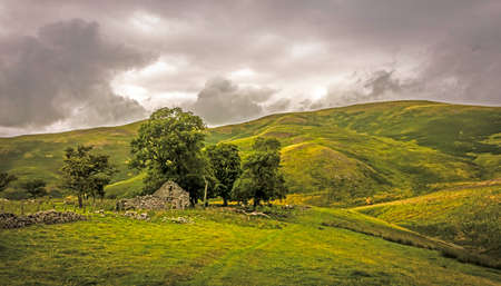 Steer Rig Settlement, Scottish Bordersの写真素材
