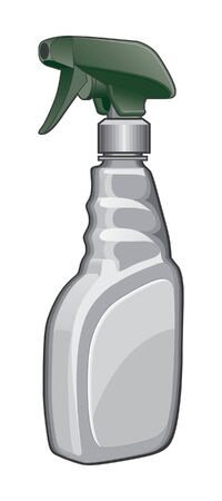 Spray Bottle is an illustration of a green and white spray bottle.のイラスト素材