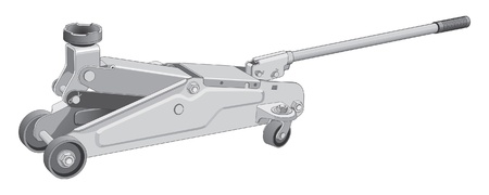 Car jack is an illustration of a car jack used to lift vehicles.のイラスト素材