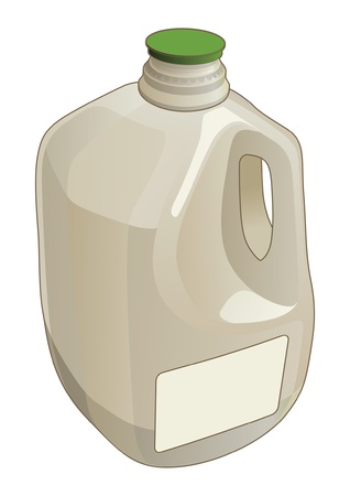 Gallon Jug is an illustration of a gallon jug used as a container for milk and other liquids のイラスト素材