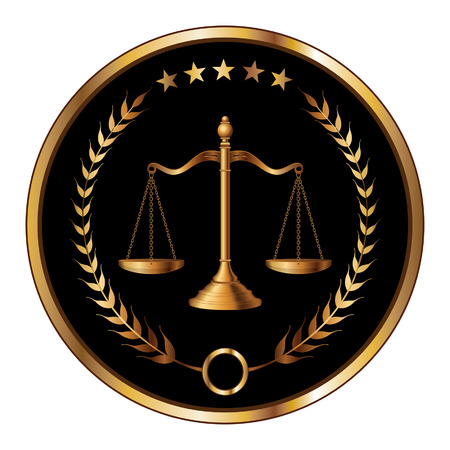 Law or Layer Seal is an illustration of a design for law, lawyers, or law firms のイラスト素材
