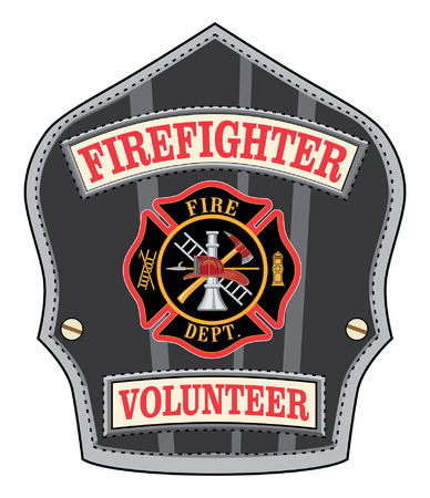 Vector of Firefighter Volunteer Badge is - ID:49143408 - Royalty Free