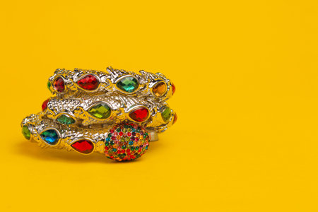 Costume jewelry ornamental decorated bracelets