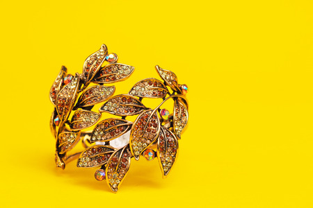 Costume jewelry ornamental decorated braceletsの写真素材