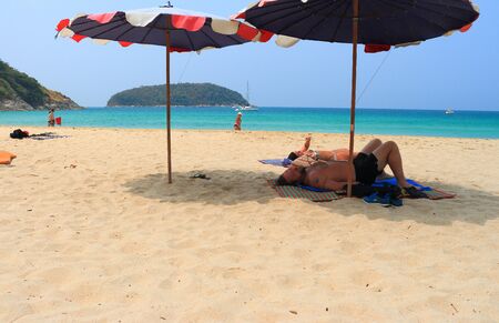 nai harn  beach phuket Thailandのeditorial素材