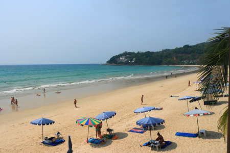 kamala beach phuket Thailandの写真素材