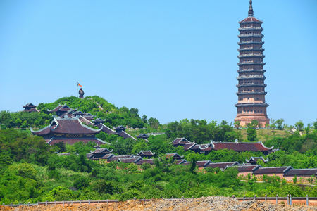 Bai Dinh Temple complex  trang an hao lu ninh binhのeditorial素材