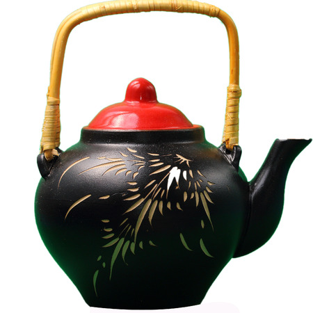 isolated Asian style tea potの写真素材