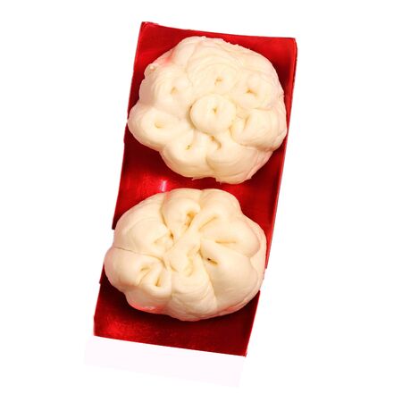 Isolated banh bao pork bun Vietnam styleの写真素材