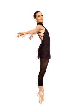Ballerina posed with a Valentine Heartの写真素材
