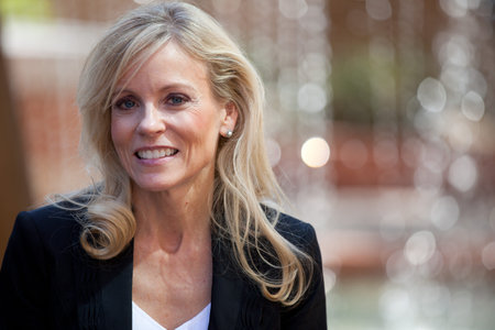 Pretty Smiling Blond Businesswoman
