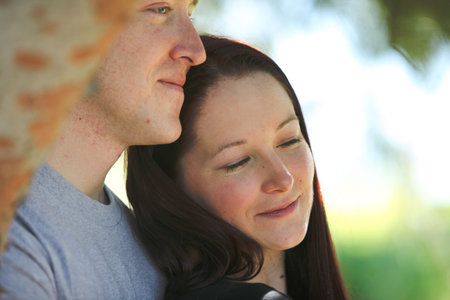 Man and woman in a quit moment together