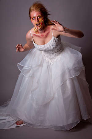 Zombie Bride wedding nightmareの写真素材