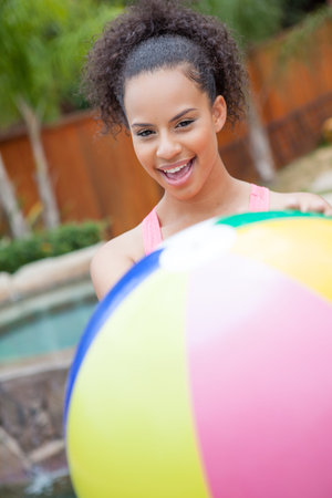 Beautiful Girl Smiling on a summer vacation
