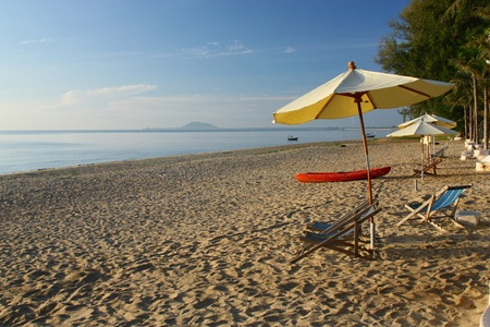 Shot of famous Baan Krood beach in Prochuabkereekhan, Thailand の写真素材