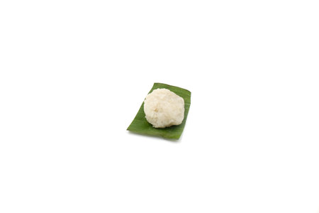 Tape ketan is a traditional food from Indonesia. Made from processed glutinous rice and wrapped in banana leaves.の写真素材