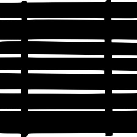 Vector silhouette of Fence on white backgroundのイラスト素材