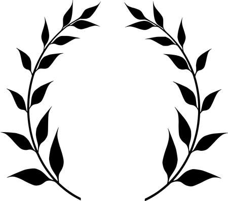 Vector silhouette of Wheat on white backgroundのイラスト素材