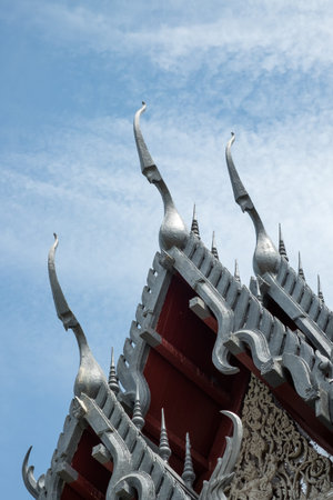 Beautiful Thai temple roof