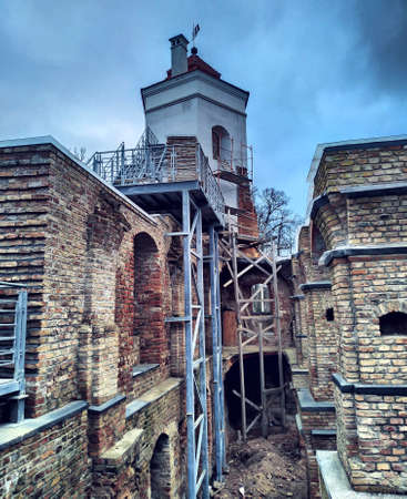 The ruins of the Golshany castle.の写真素材