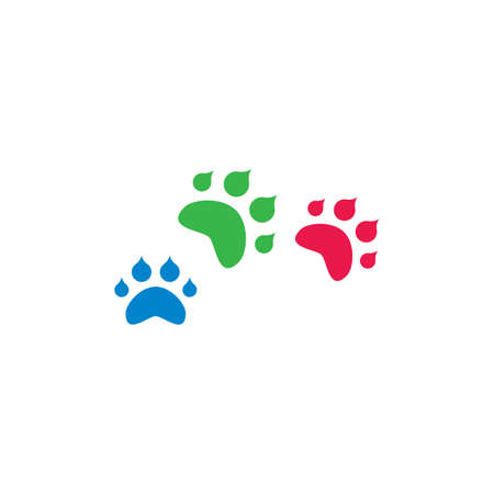 Paw logo vector templateのイラスト素材