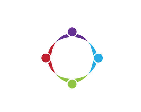 Community, network and social icon design template.のイラスト素材