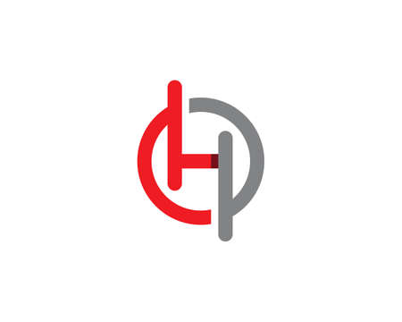 H Letter   Template Design Vector illustrationのイラスト素材