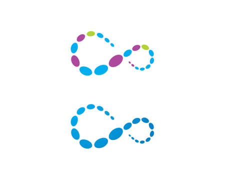 molecule infinity ilustration vectorのイラスト素材