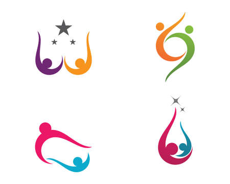 Adoption and community care   template vector iconのイラスト素材