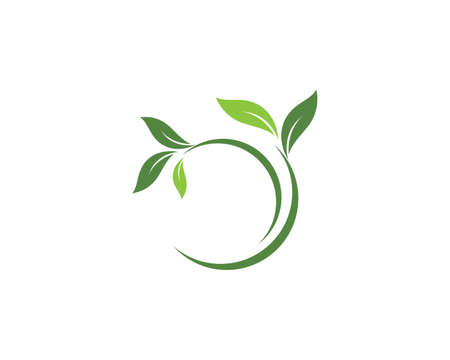 green leaf ecology nature element vector iconのイラスト素材