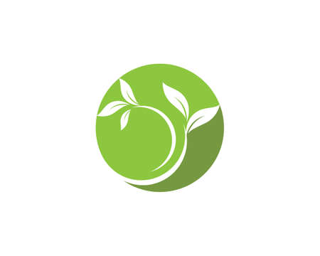 green leaf ecology nature element vector iconのイラスト素材