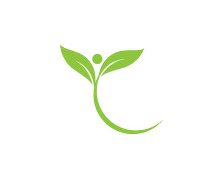 green leaf ecology nature element vector iconのイラスト素材