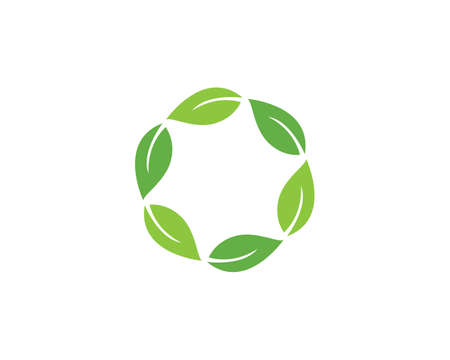 green leaf ecology nature element vector iconのイラスト素材