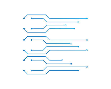 circuit ilustration vector templateのイラスト素材