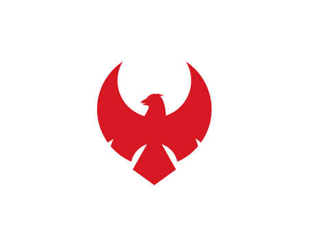Falcon Eagle Bird   Template vector iconのイラスト素材