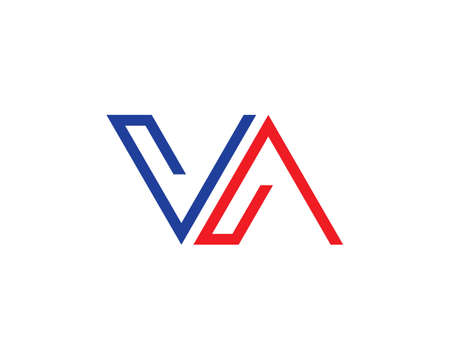 V A Letter   Business Template Vector iconのイラスト素材