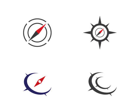 Compass Logo Template vector icon illustration designのイラスト素材