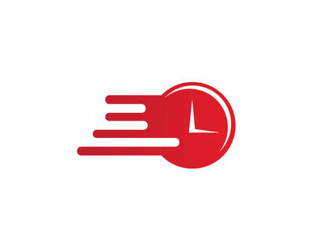 clock faster logo vector templateのイラスト素材