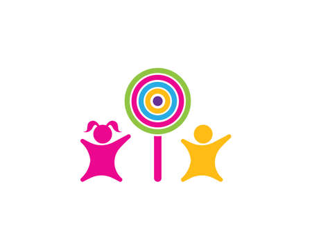 kids play logo vector templateのイラスト素材