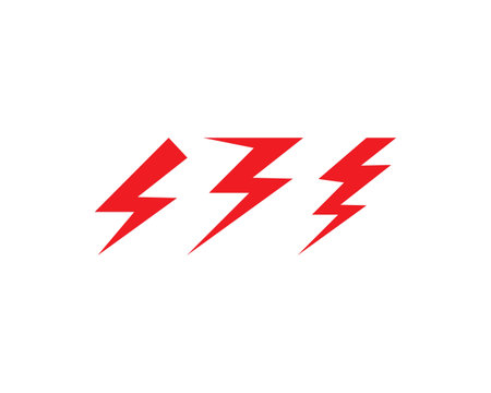 Lightning  Template vector icon illustration design
